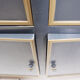 Double-bodied lacquered grey wooden sideboard - one pair available (B)