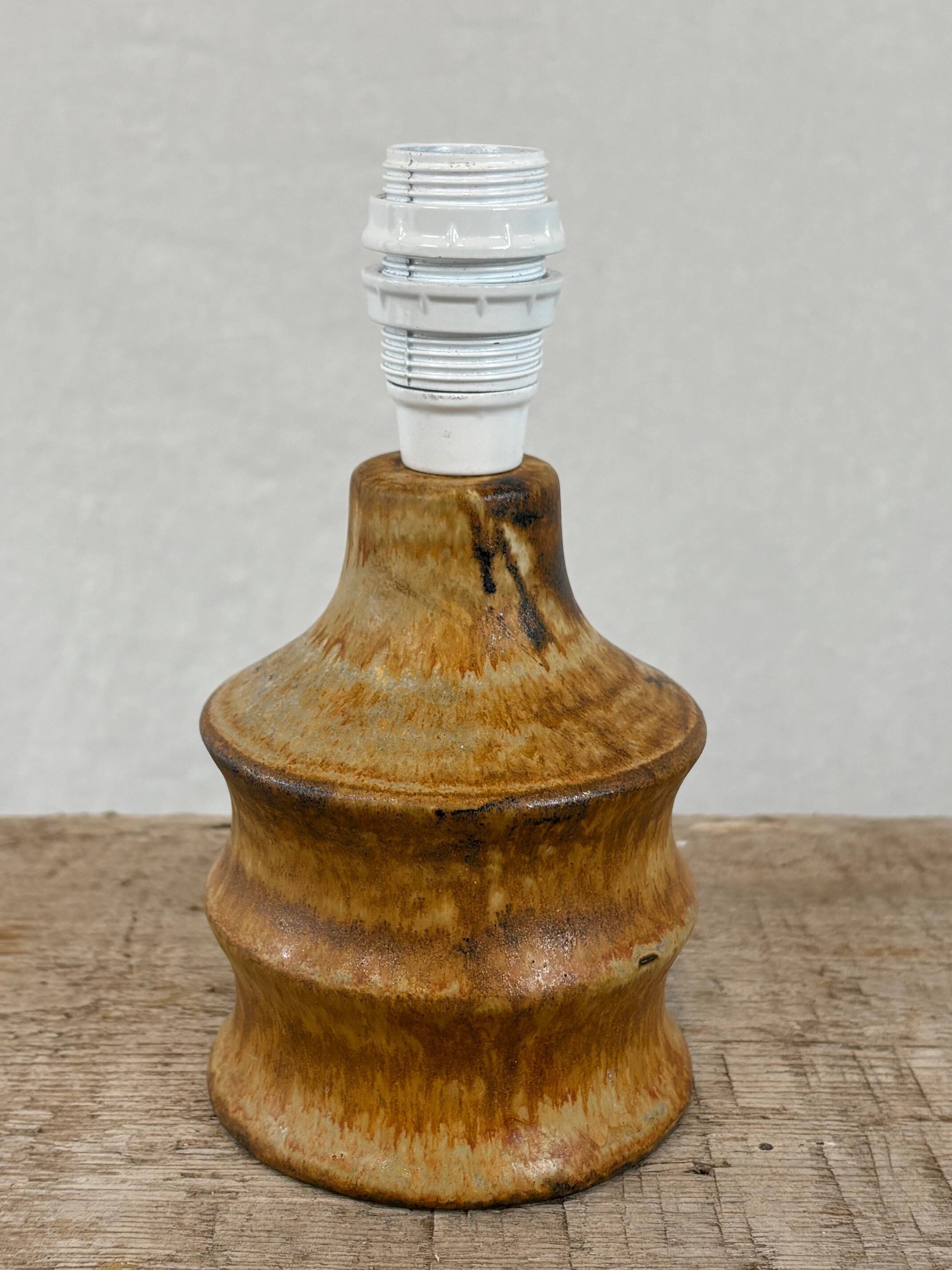 ceramic bedside lamp signed - Sweden, 70s/80s