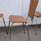 Set of 4 vintage petal chairs