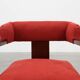 Fauteuils Art Déco rouges, Belgique vers 1920