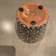 Enamelled earthenware pot