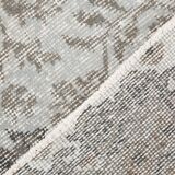 5x8 Black Gray Classic Pattern Turkish Vintage Rug, 149x253Cm