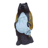 Tanuki statue in handcrafted terracotta