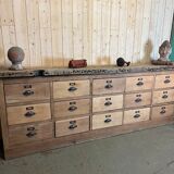 Workshop craft furniture with oak drawers early twentieth century