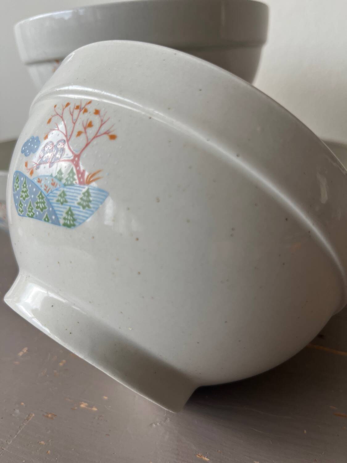 4 bols anciens en porcelaine italienne Cipa