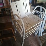 Lot de 4 Fauteuils de jardin vintage