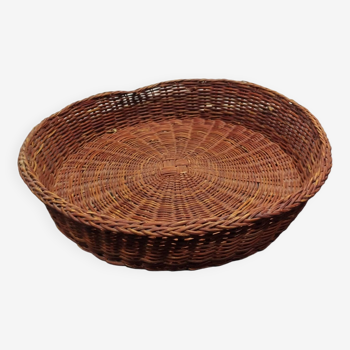 old wicker tray