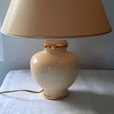 Gold and cream lamp