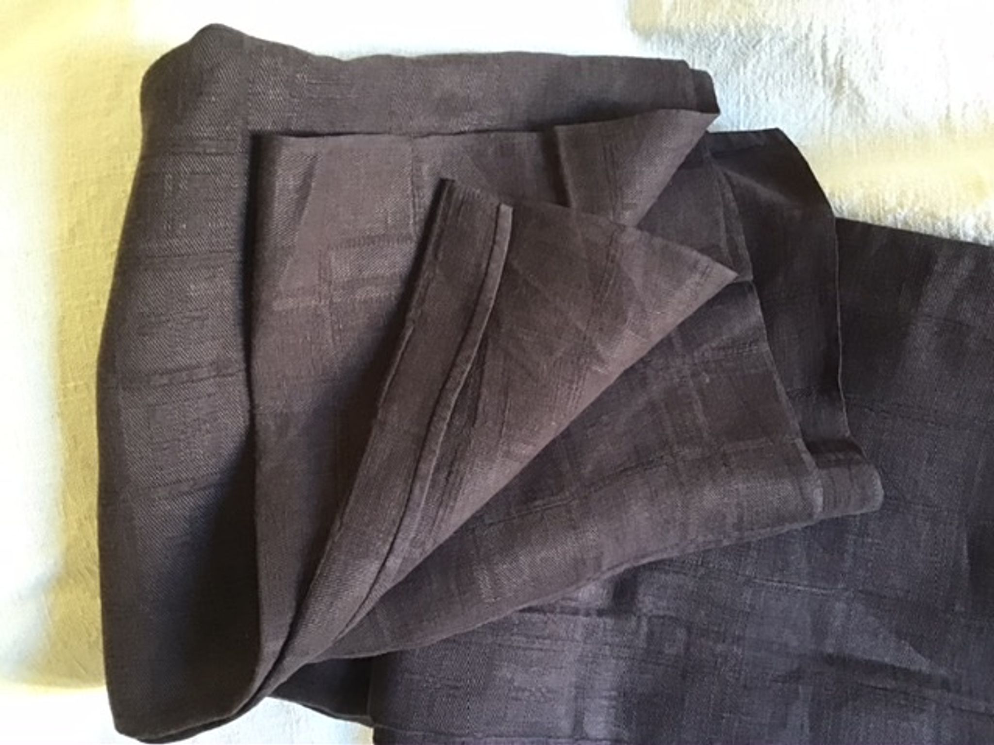 Linen case HC 180x150 purple brown