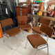 Lot de 4 chaises chromées vintage