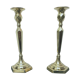 Pair of candle holders in gilded bronze art deco style