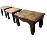 Stools/plant stands/vintage wooden side table