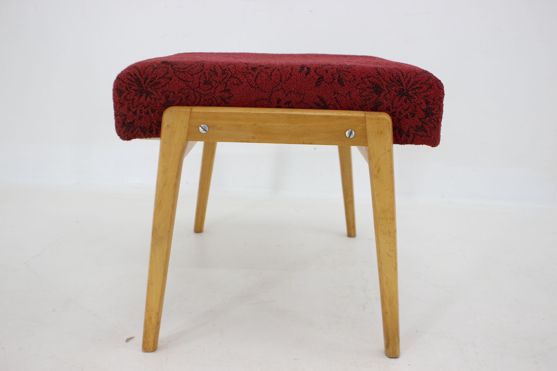 Tabouret de hêtre des années 1960, Tchécoslovaquie