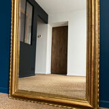 Old mirror 114cm/84cm Louis-Philippe beaded