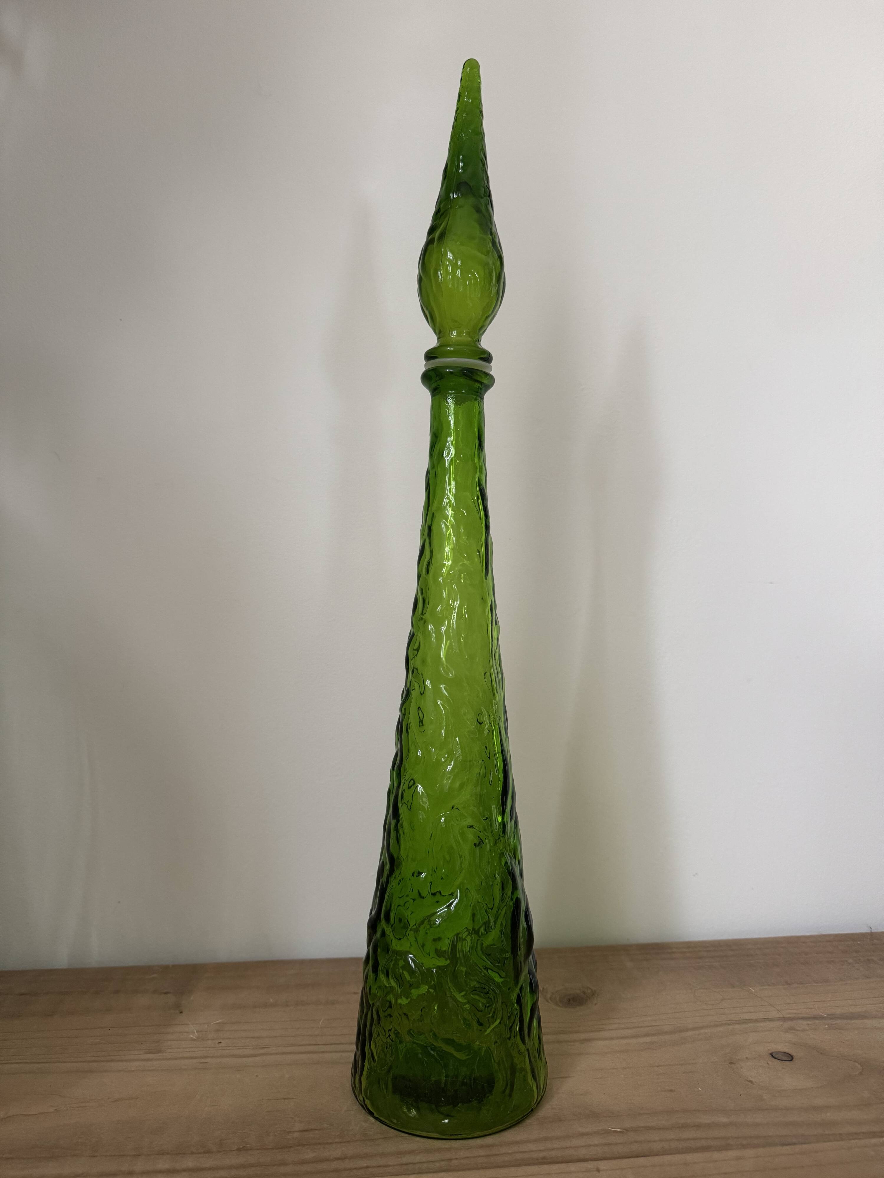 Antique decorative glass carafe