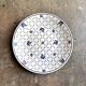 Sarreguemines blue and white earthenware flat plate