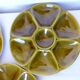 3 vintage Gien porcelain oyster plates 2106173