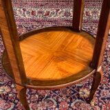 Salon Table In Marquetry Style Transition Period 19th