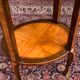 Salon Table In Marquetry Style Transition Period 19th