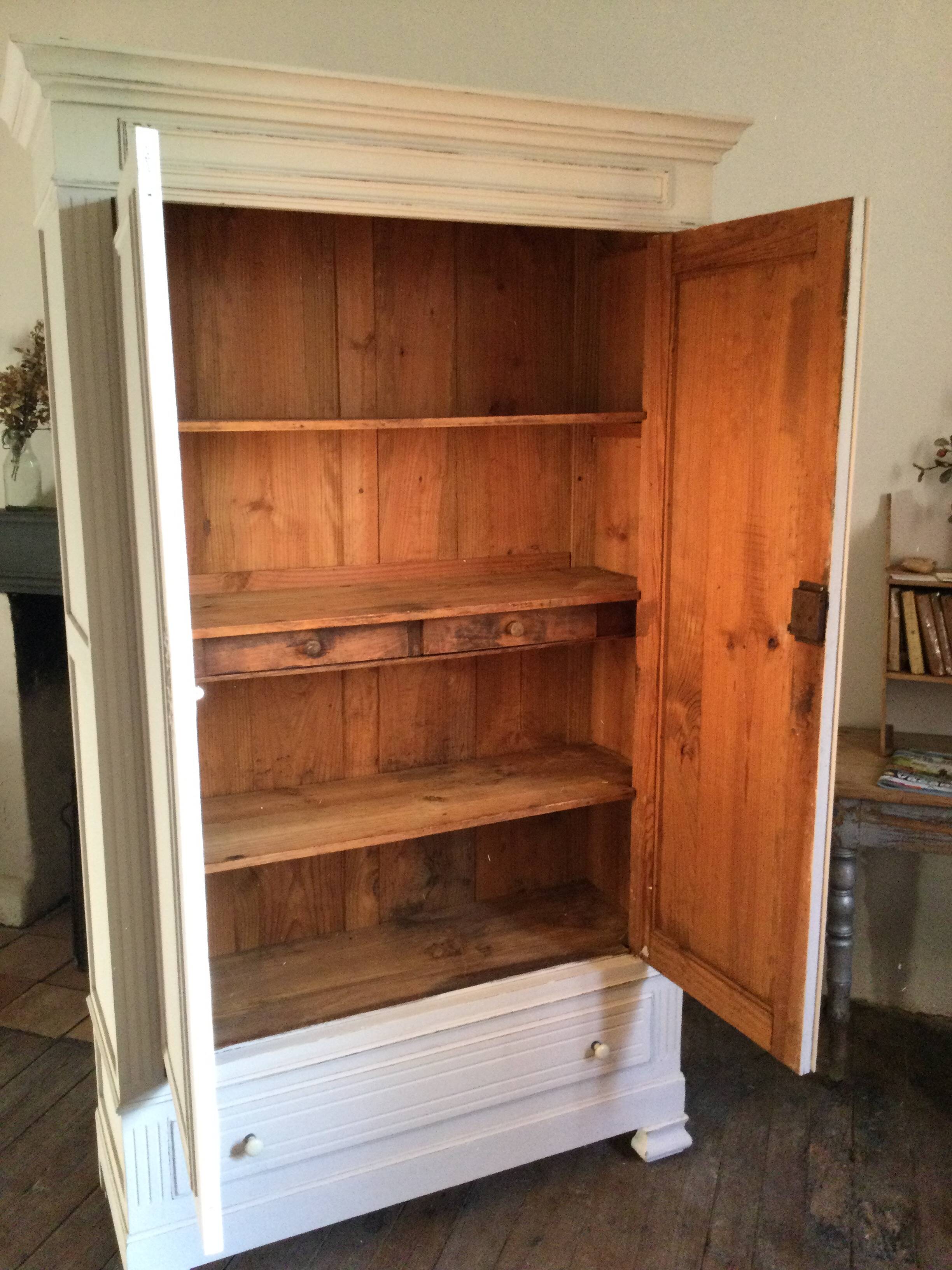 Old patinated wardrobe
