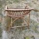 Rattan armchair with armrest
