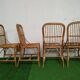4 chaises en rotin