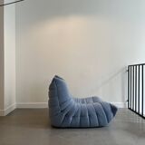 Chauffeuse togo bleu par Michel Ducaroy pour Ligne Roset