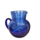 Vintage blue glass pitcher