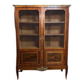 Louis XV - Louis XVI Transition Style Marquetry Bookcase