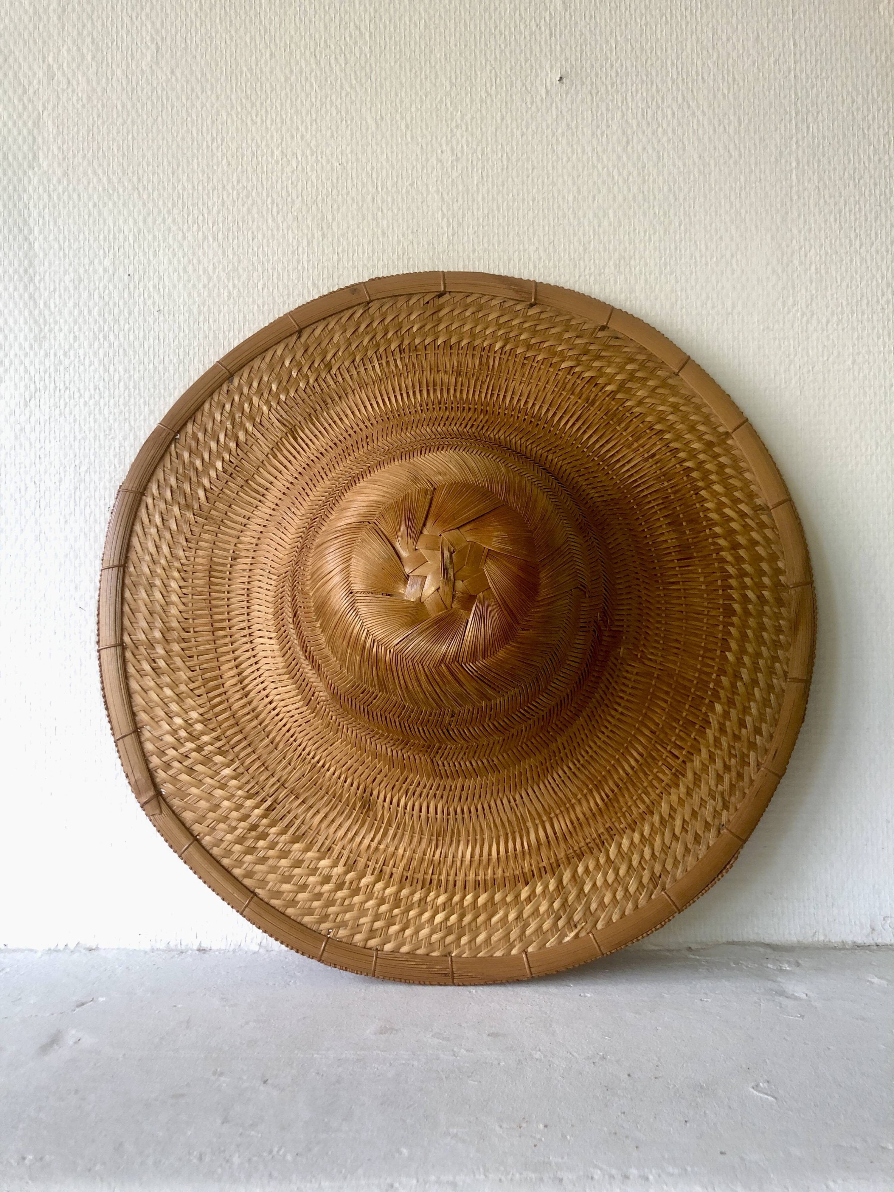 Decorative rattan hat