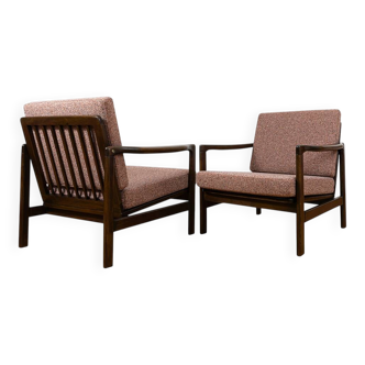 Mid Century Modern Armchairs By Zenon Bączyk, 1960's, Set Of 2