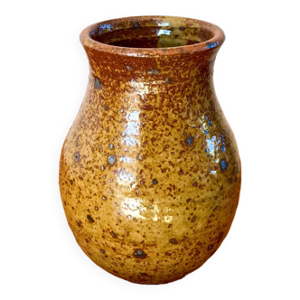 Vase en grès artisanal, années 70