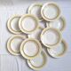 Assiettes creuses Moulin des Loups jaune moutarde