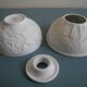 old Limoges Deshoulières porcelain tealight holder