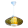 Scandinavian suspension, blown glass and opaline, 1960, new.