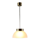 Vintage ceiling light in brushed aluminium and glass, 1960s design.