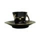 Cup and saucer set, Chic & Glam, porcelain, Chodzież, Poland, 1970s