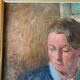 Portrait Oil on canvas "The e-reader"