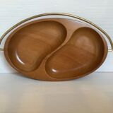 Empty wooden yin and yang pocket