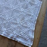 Handmade crochet antique pillowcase