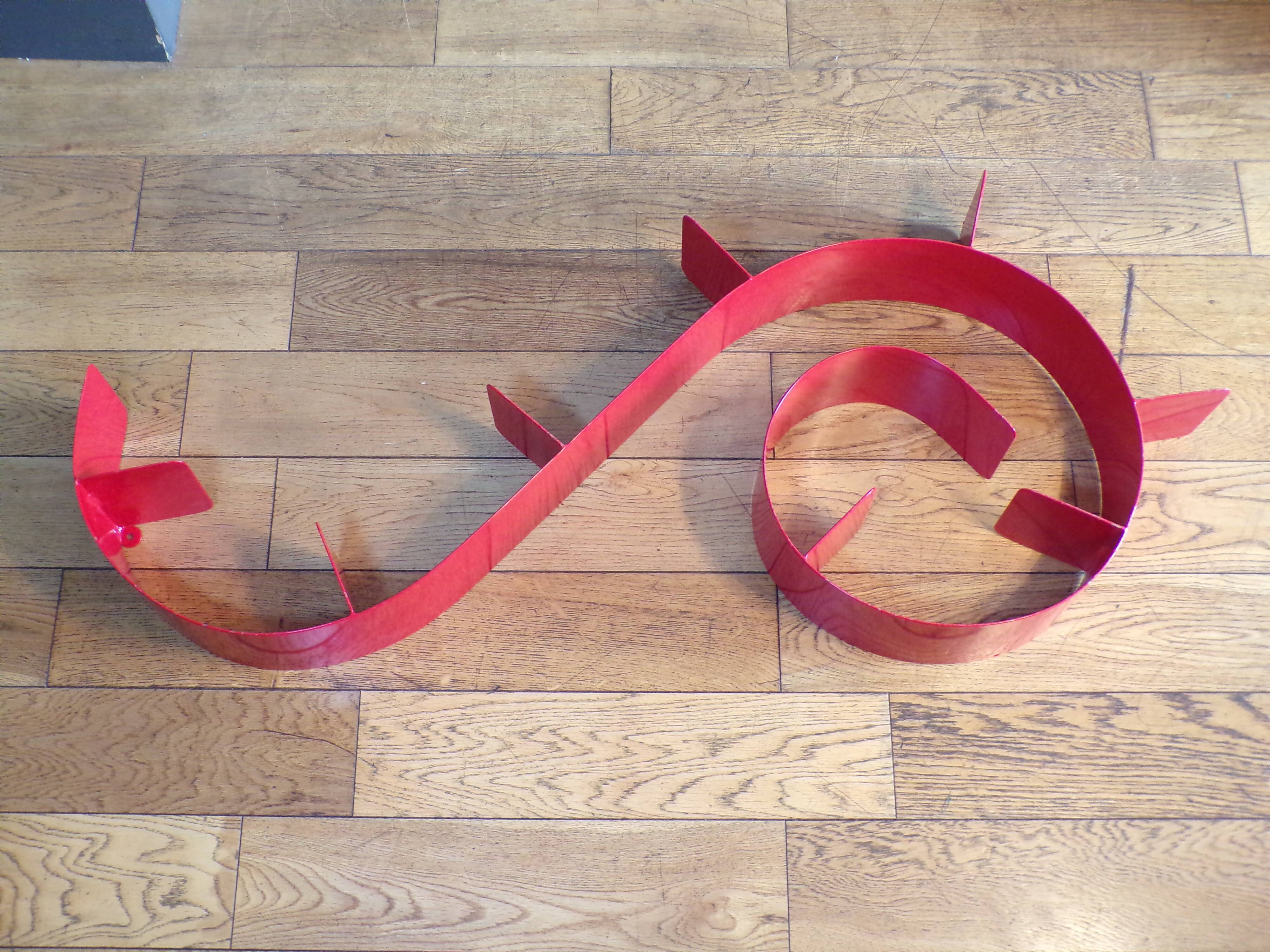 1970 metal snail shelf