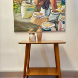 Table serving legs vintage compass 1950