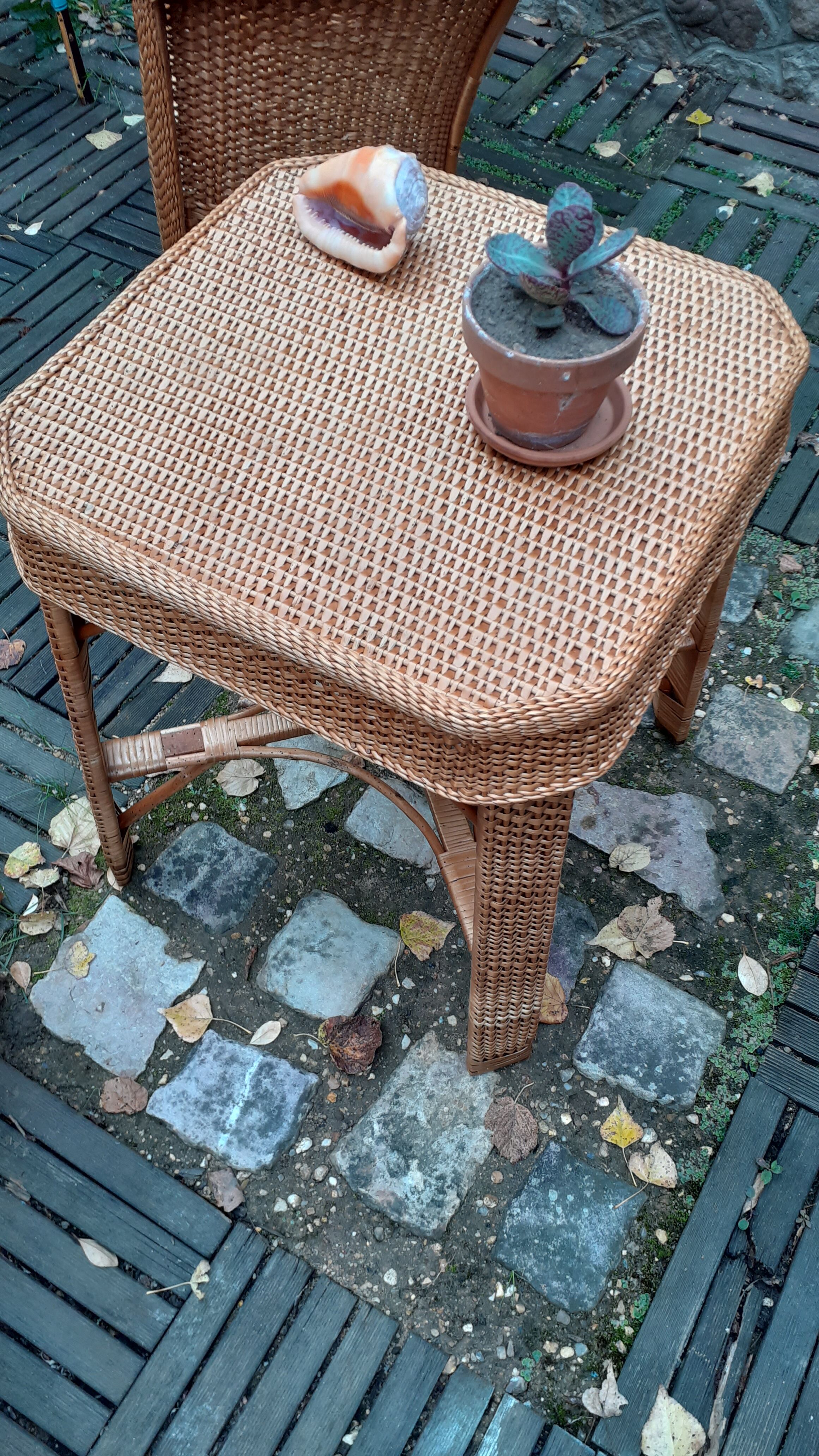 5-piece vintage rattan lounge set 60s