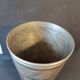 Antique engraved brass lassi glass – Indian artisanal bohemian vase