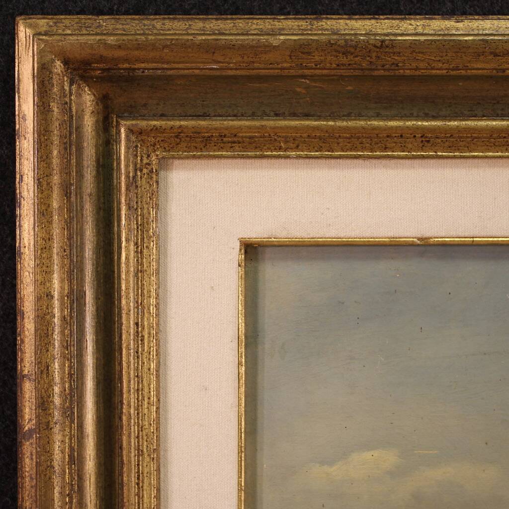 Small signed landscape painting from the 20th century