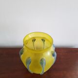 Vase en verre coloré