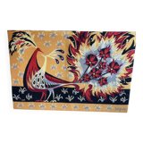 Aubusson tapestry by Claude Bleynie circa 1970, mounted on a frame, perfect condition, signed, dimensions 100x140
