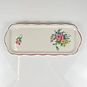 Cake dish KG Lunéville, model "Réverbère", rose pattern