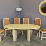 Table and 6 chairs by Mario Sabot from the 70s