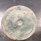 Former ceramic pitcher brown decor birds 70s vintage